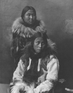 Two Eskimo women posing , c1903, printed (1927?). Creator: Unknown.