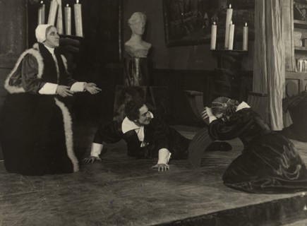 A scene from the play based on K. Gutskov's drama "Uriel Acosta", 1920-1929. Creator: Unknown.