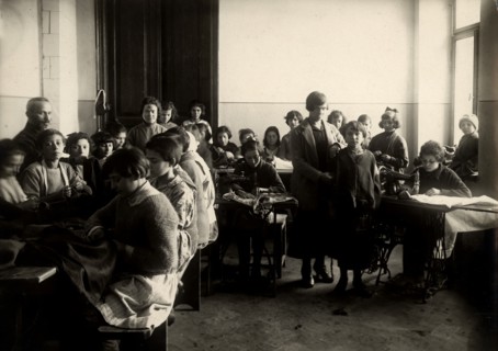 Minsk:House of teenagers - sewing workshop, 1922. Creator: Unknown.