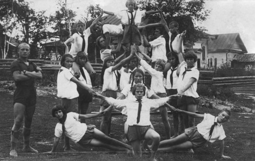 At the pioneer camp, 1928. Creator: Unknown.
