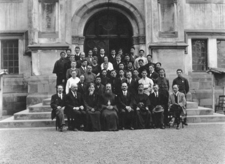 Mikhail Alekseevich Pavlov with Senior Students of Vladivostok Polytechnic Institute...Japan, 1922. Creator: Unknown.