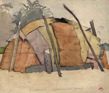 Yurt. Selkups, 1920. Creator: A. G. Vargin.