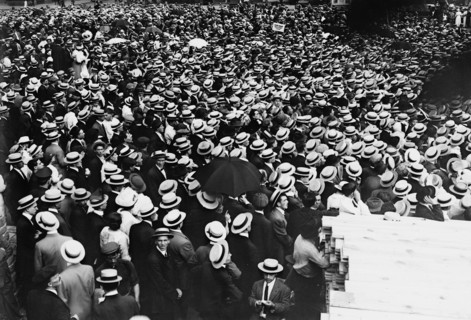 Anti-War meeting, 8 Aug 1914. Creator: Bain News Service.