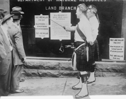 Recruiting, Montreal, 1914. Creator: Bain News Service.