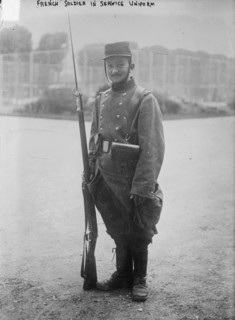 French soldier in service uniform, between c1914 and c1915. Creator: Bain News Service.