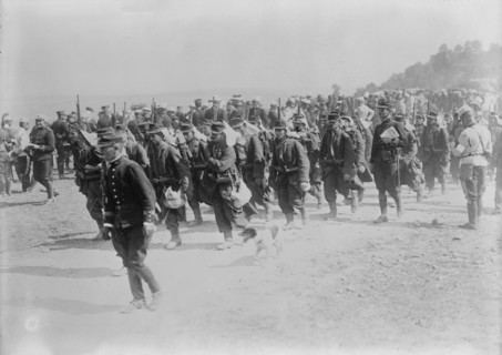 French Infantry on march, between c1914 and c1915. Creator: Bain News Service.