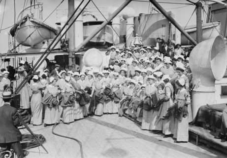 On "Red Cross", 1914 Sept. Creator: Bain News Service.