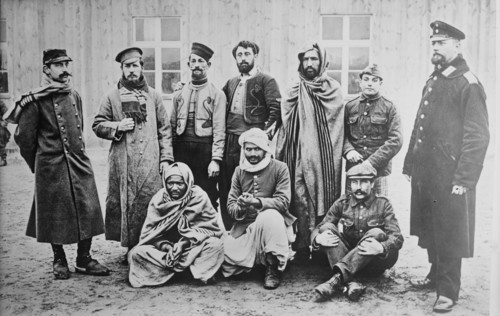 Prisoners, Zossen, Germ. [i.e., Germany], between 1914 and c1915. Creator: Bain News Service.
