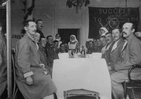 A spread in Nova Scotia ward, Le Touquet, between 1914 and c1915. Creator: Bain News Service.