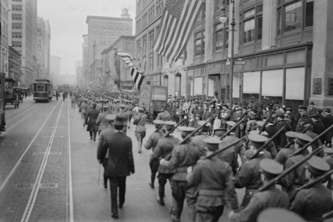 Volunteers, New York, 1917 and 1918. Creator: Bain News Service.