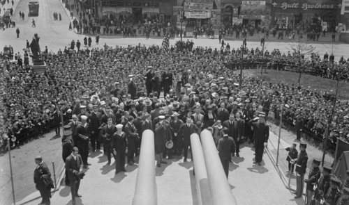 Christening party on U.S.S. Recruit, 30 May 1917. Creator: Bain News Service.