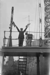 Junior Naval Scout on U.S.S. Recruit, 1917. Creator: Bain News Service.
