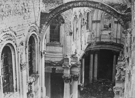 Arras Cathedral, 1917. Creator: Bain News Service.