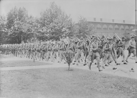 Marines Departing for France, 1917. Creator: Bain News Service.