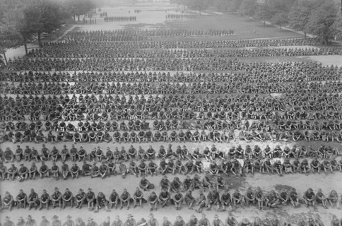 Rest after inspection, 1917. Creator: Bain News Service.