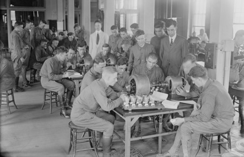 Laboratory, Pratt Institute, Oct 1917. Creator: Bain News Service.