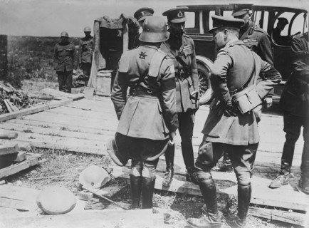 King Geo. sees German armor, 11 Jul 1917. Creator: Bain News Service.