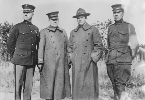 Maj. H.H. Kipp, Col. A.S. McLemore, Maj. W.H. Parker, and Capt. T.G. Sterrett, 10 Nov 1917. Creator: Bain News Service.