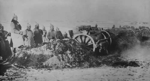 German battery in action, between c1915 and 1918. Creator: Bain News Service.