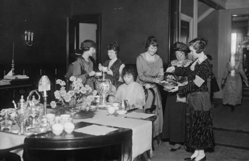 Tea at Hostess House, between c1915 and 1918. Creator: Bain News Service.