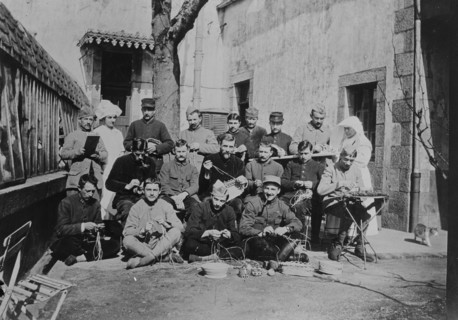 Wounded, Quimper, 1918. Creator: Bain News Service.