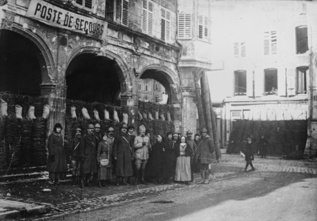 Pont-a-Mousson, American Relief Station, between c1915 and 1918. Creator: Bain News Service.