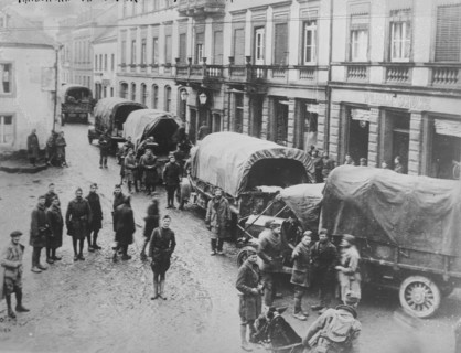 American Trucks, Kylburg [i.e. Kyllburg], Germany, 4 Dec 1919. Creator: Bain News Service.