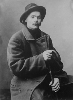 Maxim Gorky, seated with heavy coat on, 1910. Creator: Bain News Service.