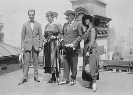 Bruno Zirato, Caruso & wife, Mrs. J. S. Keith, between c1915 and c1920. Creator: Bain News Service.