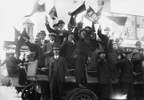 Red Sox rooters, 1915. Creator: Bain News Service.