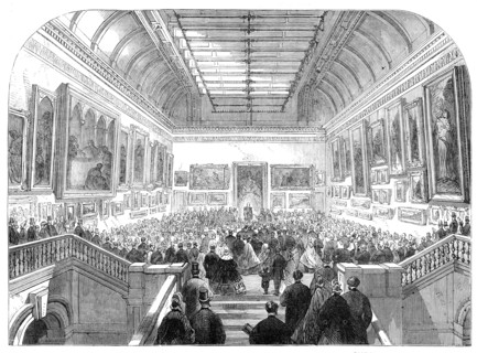 His Excellency the Earl of Carlisle opening the National Gallery of Ireland, 1864. Creator: Unknown.