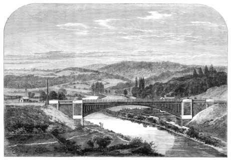 The Albert Edward Bridge of the Coalbrookdale Railway over the Severn, 1864. Creator: Unknown.