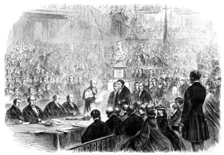 Inauguration of the bust of His Royal Highness the Prince of Wales..., Edinburgh, 1862. Creator: Unknown.