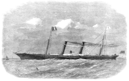 The London, Chatham, and Dover Railway Company's new steam-boat The Prince Imperial, 1864. Creators: Edwin Weedon, Unknown.