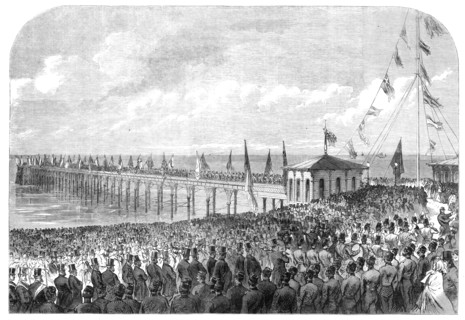Opening of the new pier at Deal, 1864. Creator: Unknown.