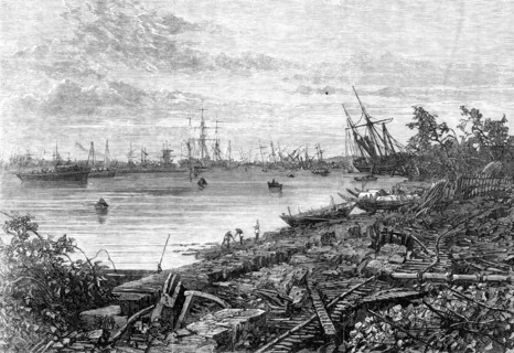 Effects of the cyclone at Calcutta, 1864. Creator: Unknown.