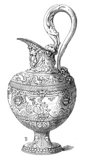 The Loan Collection, South-Kensington: Silver-gilt ewer, 1862. Creator: Unknown.
