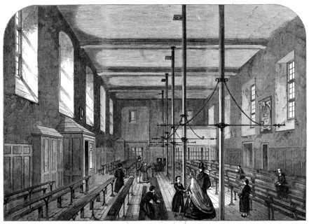 The Great Schools of England: Christ's Hospital - the Grammar-School, 1862. Creator: Unknown.
