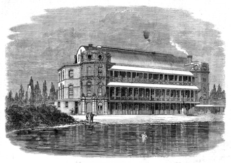 St. Thomas's Hospital, Surrey Gardens, 1862. Creator: T. H. W..