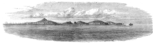 General view of the Chincha Islands, lately seized by the Spaniards, 1864. Creator: Unknown.