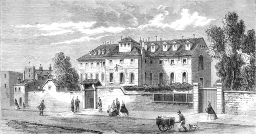 Paris Demolitions - the Hotel des Haricots, or prison of the National Guard of Paris, 1864. Creator: Thomas Robert Macquoid.