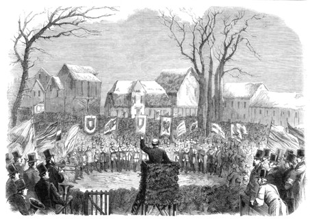 The Schleswig-Holstein Difficulty: great meeting in favour of Prince Frederick..., 1864. Creator: Unknown.