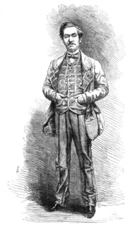 Mr. Charles Mathews as Plumper, in "Cool As A Cucumber", 1864.  Creator: Unknown.