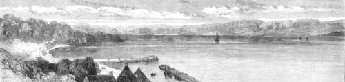 The War in Denmark: the Little Belt and Shore of Jutland, viewed from the Island of Funen, 1864. Creator: Unknown.