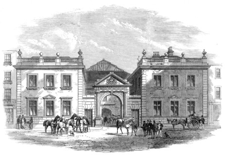 The new "Tattersall’s" at Knightsbridge-Green, 1864. Creator: Unknown.