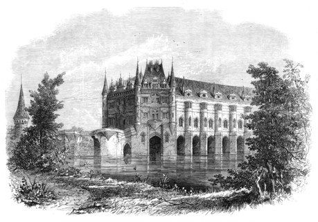 Chateau of Chenonceaux, Touraine, formerly inhabited by Catherine De Medicis and Mary Stuart, 1864. Creator: Unknown.