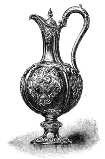 Claret-jug presented to S. R. Graves, late Mayor of Liverpool, by the seamen of H.M.S. Defence, 1864 Creator: Unknown.
