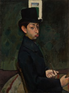 Self-Portrait in Top Hat, 1907.