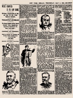 New York Herald, 6th May, 1891: Tchaikovsky inaugural concert at Carnegie Hall  , 1891. Creator: Historic Object.