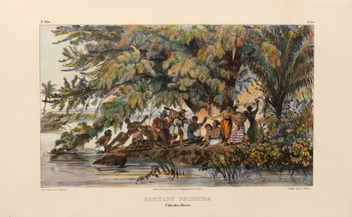 Fishermen of Ilhéus. From "Voyage pittoresque dans le Brésil", 1835. Creator: Rugendas, Johann Moritz (1802-1858).